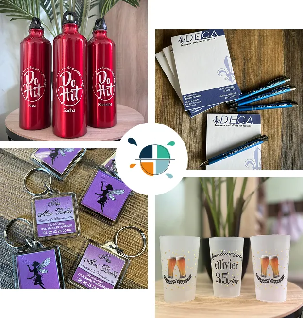 marqueage objet publicitaire à Chantenay-Villedieu en sarthe 72